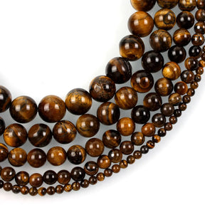 AAAAA Natural Stone Beads Yellow Tiger Eye Stone Round Loose Beads For Jewelry Making DIY Bracelet 14inch/Strand 4/6/8/10/12mm