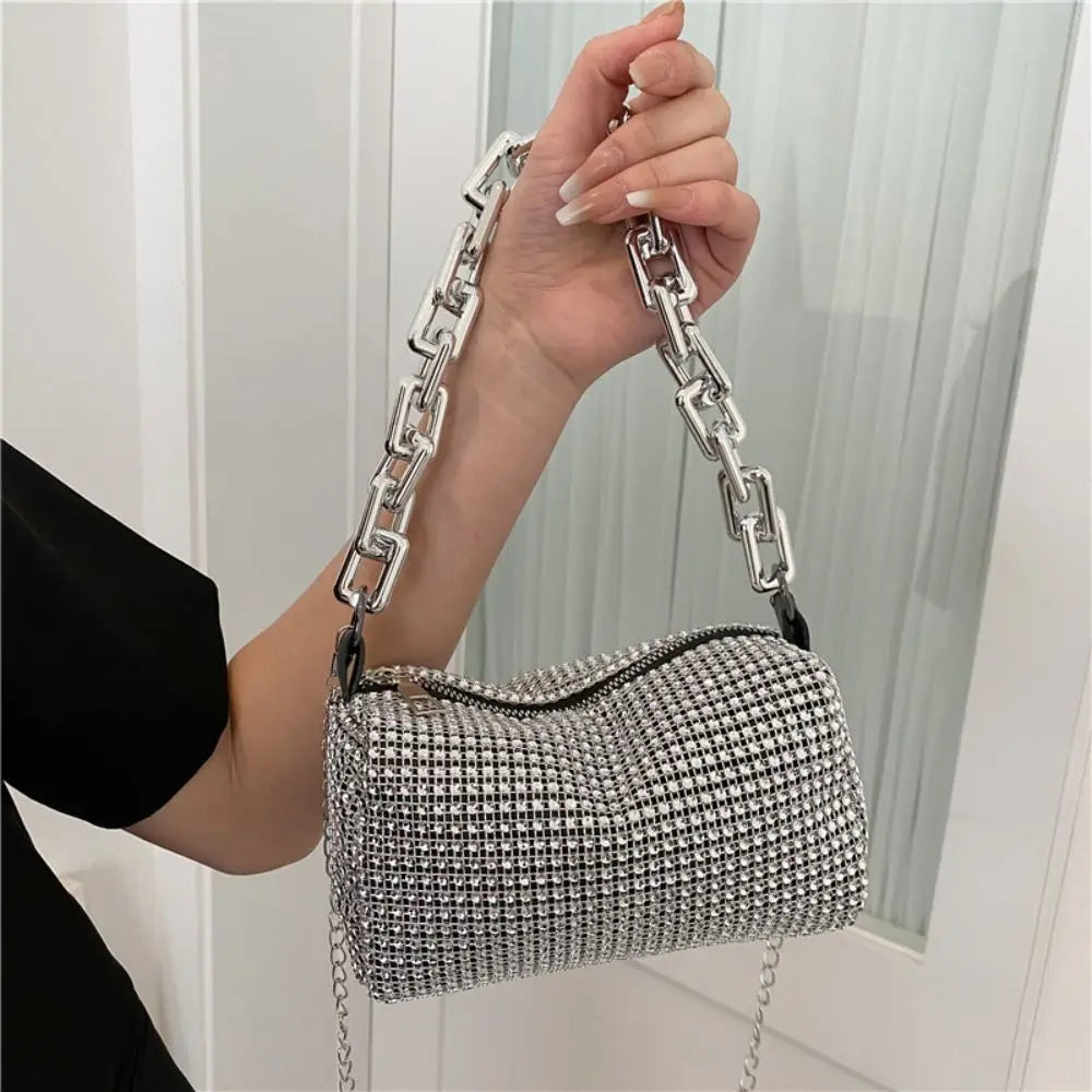 Bling Diamond Design Small Crossbody Messenger Bags for Women