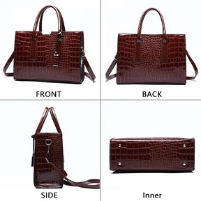 Crocodile Print Women Handbags
